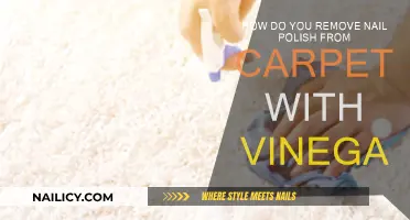 Removing Nail Polish Stains from Carpet with Vinegar