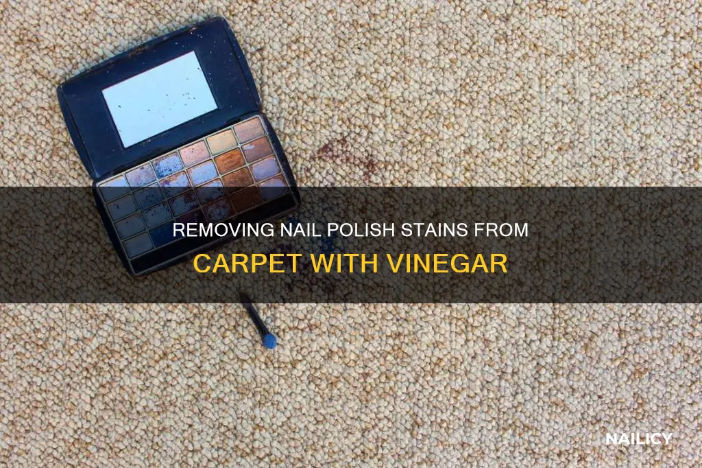 how do you remove nail polish from carpet with vinegar