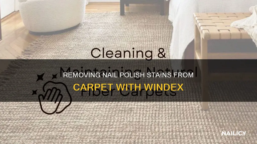how do you remove nail polish from carpet with windex