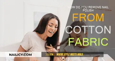 Cotton Fabric and Nail Polish: Removing Stains