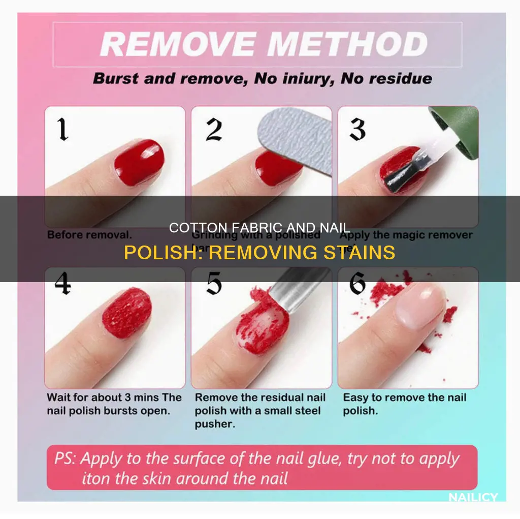 how do you remove nail polish from cotton fabric