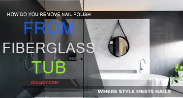 Removing Nail Polish Stains from a Fiberglass Tub