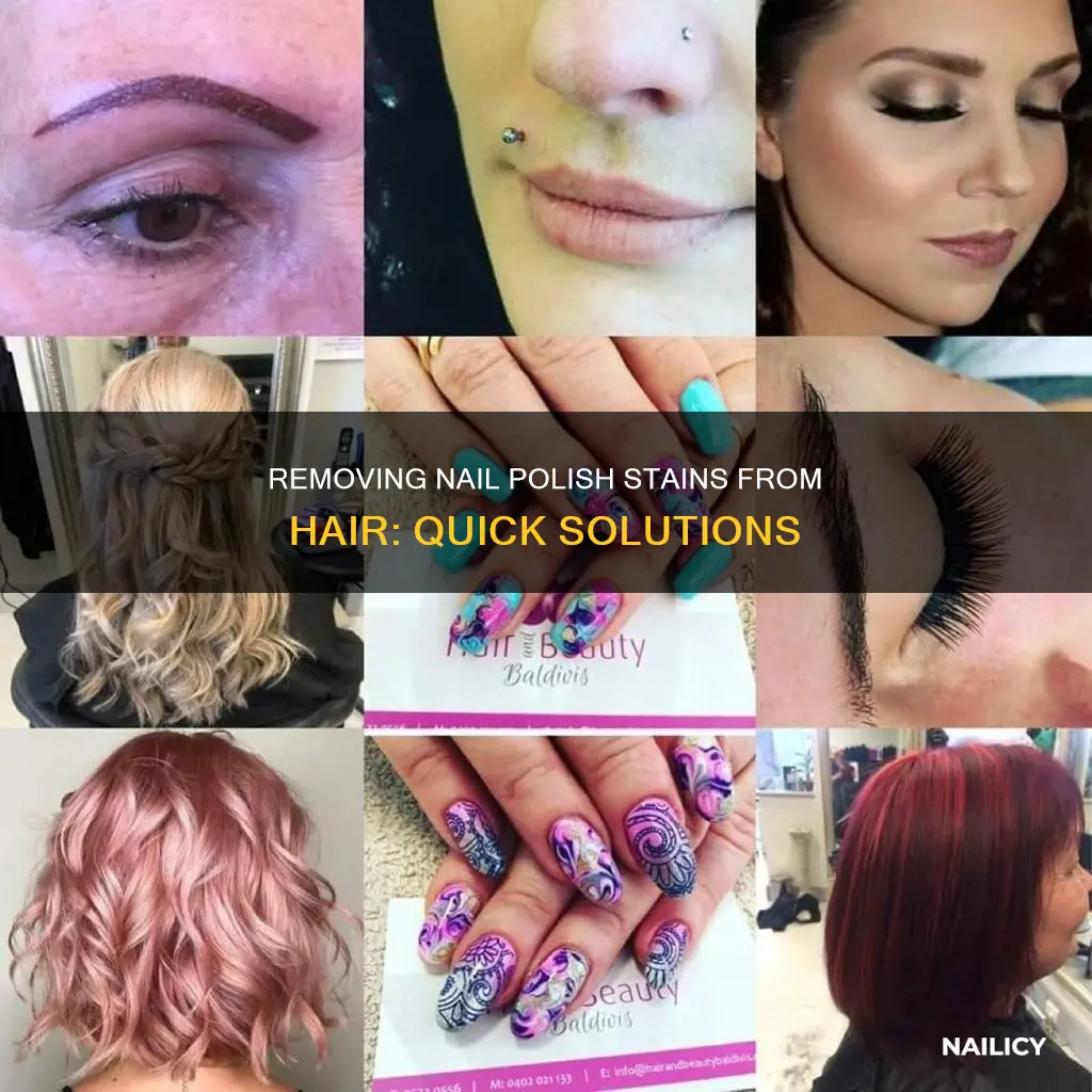 how do you remove nail polish from hair