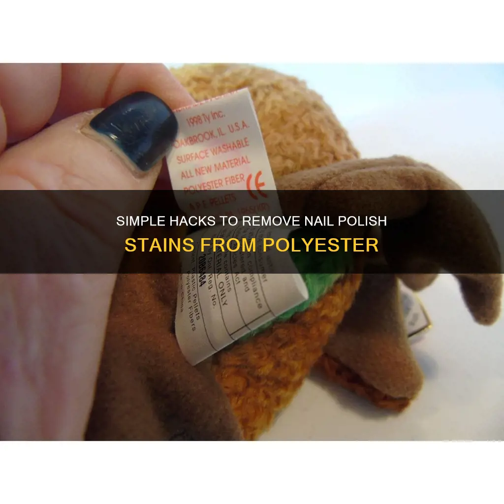 how do you remove nail polish from polyester
