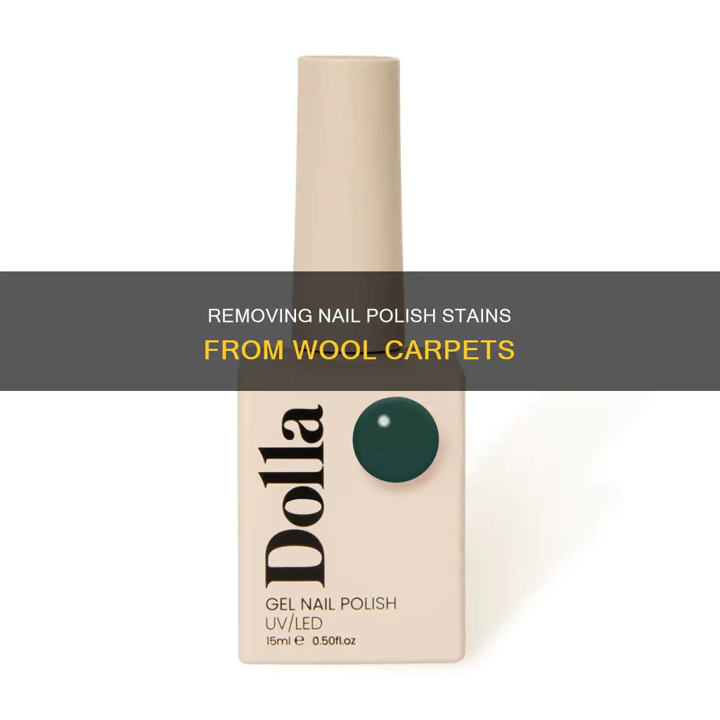how do you remove nail polish from wool carpet