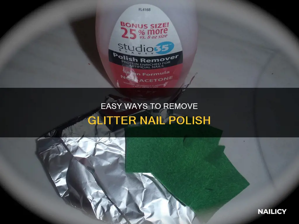 how do you remove nail polish with glitter