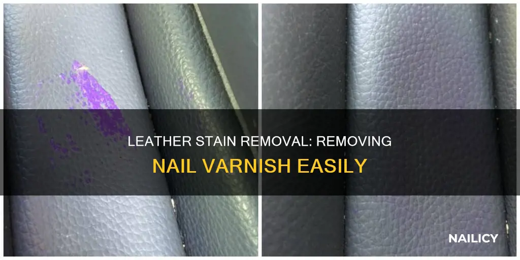 how do you remove nail varnish from leather
