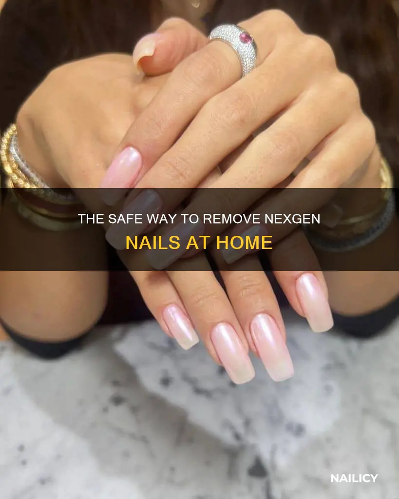 how do you remove nexgen nails at home