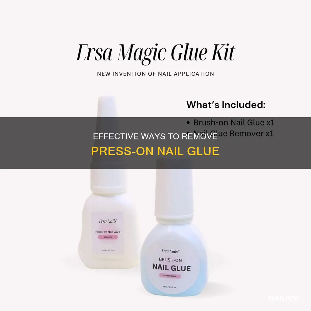how do you remove press on nail glue