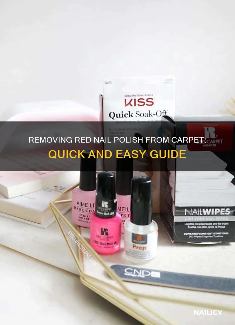 how do you remove red nail polish from carpet