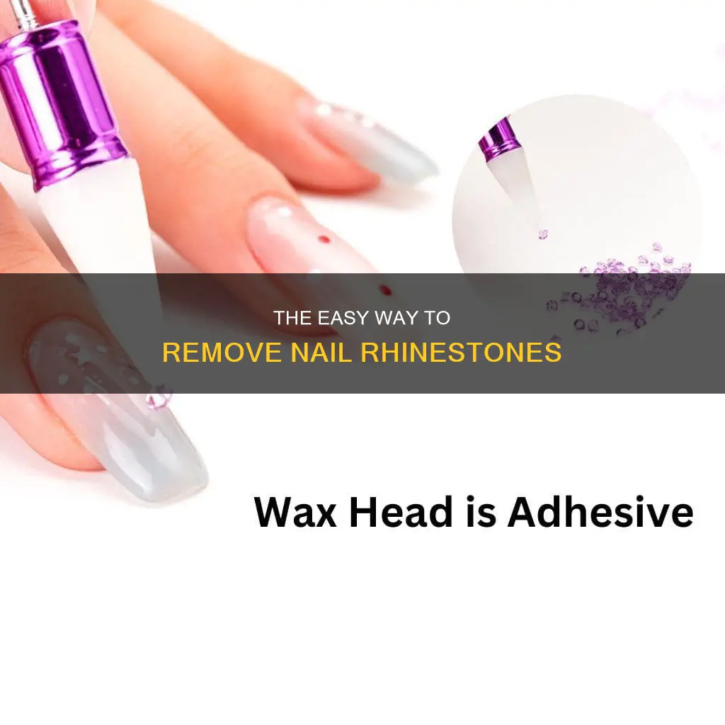 how do you remove rhinestones from nails
