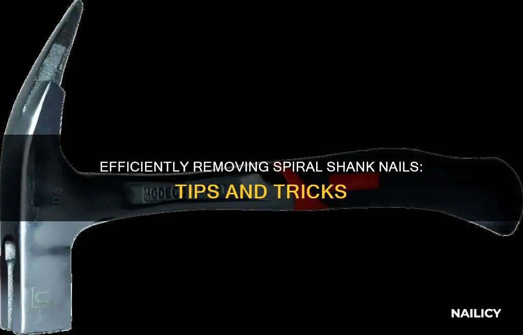 how do you remove spiral shank nails