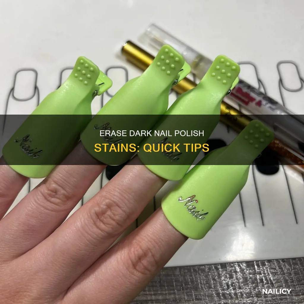 how do you remove the stain from dark nail polish