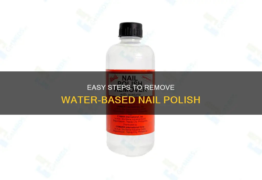 how do you remove water based nail polish