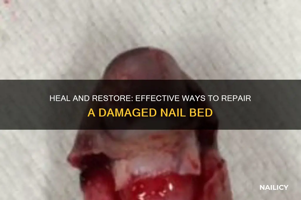 how do you repair a damaged nail bed