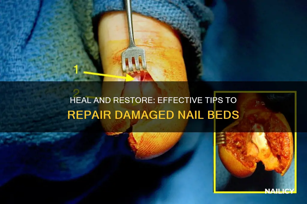 how do you repair damaged nail beds