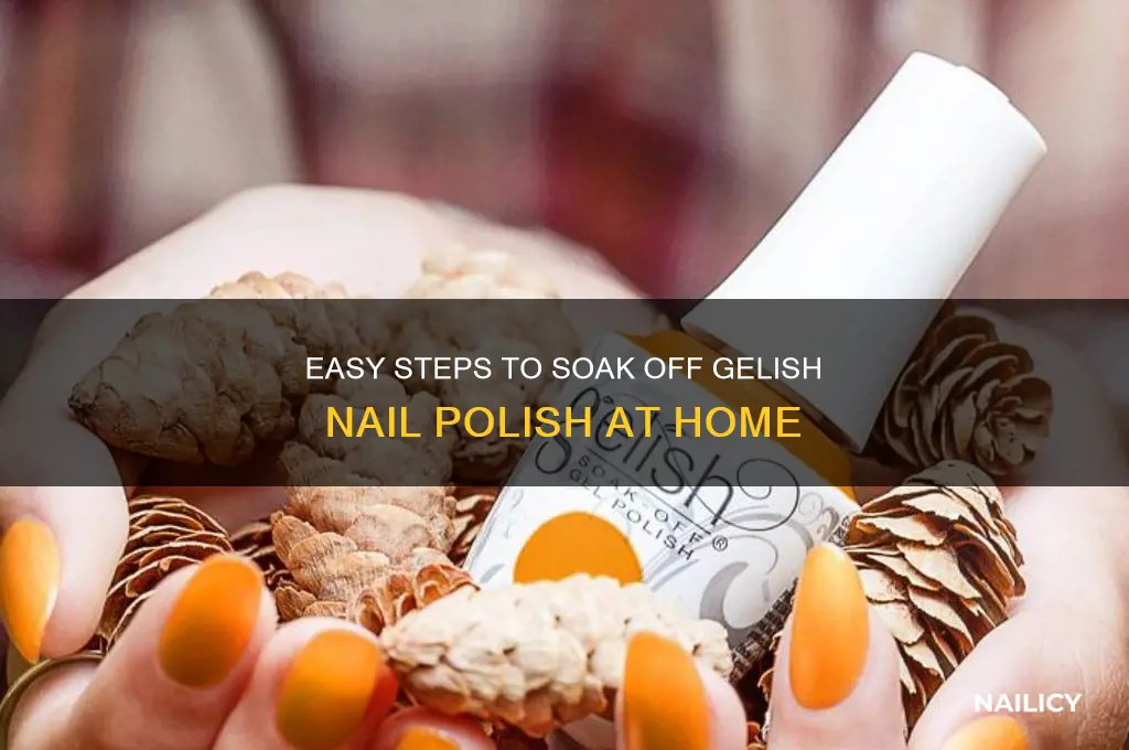 how do you soak off gelish nail polish