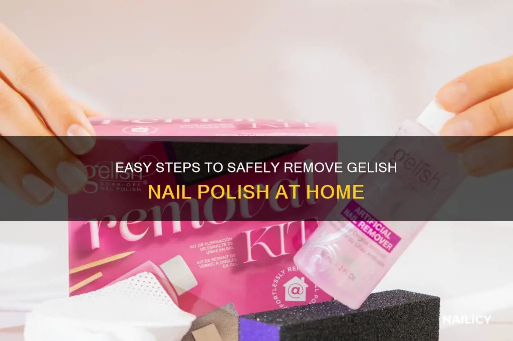 how do you take gelish nail polish off