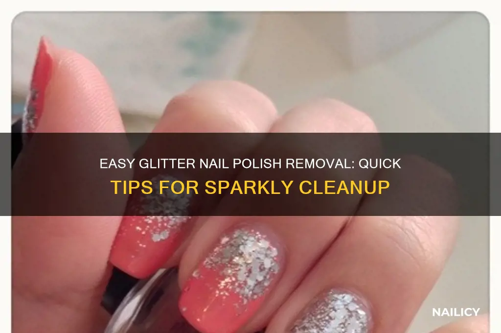how do you take off glitter nail polish