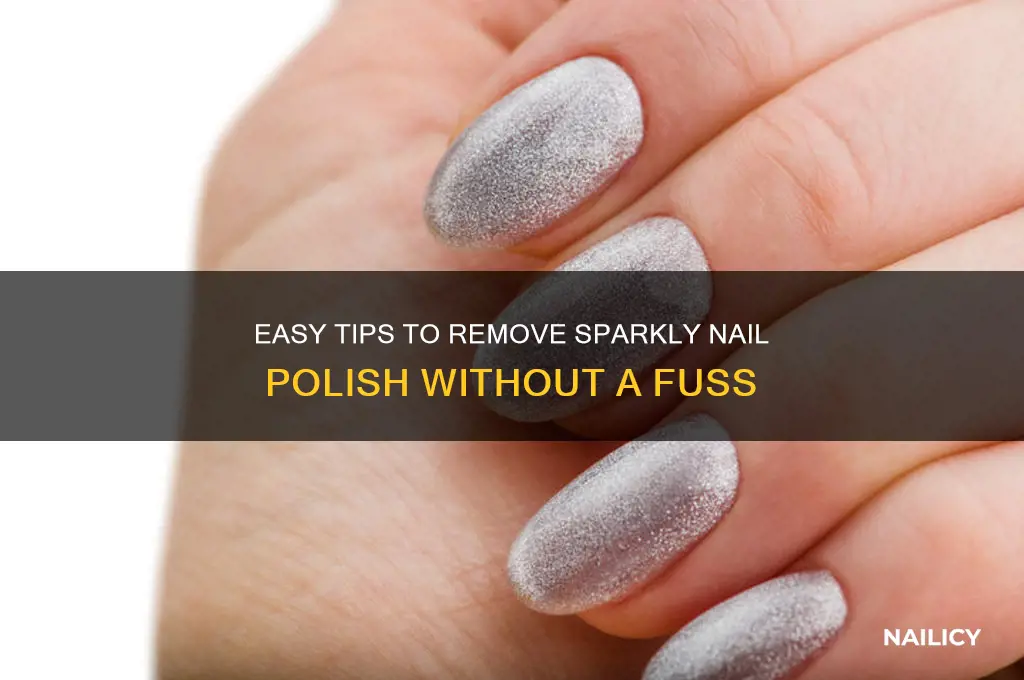 how do you take off sparkly nail polish