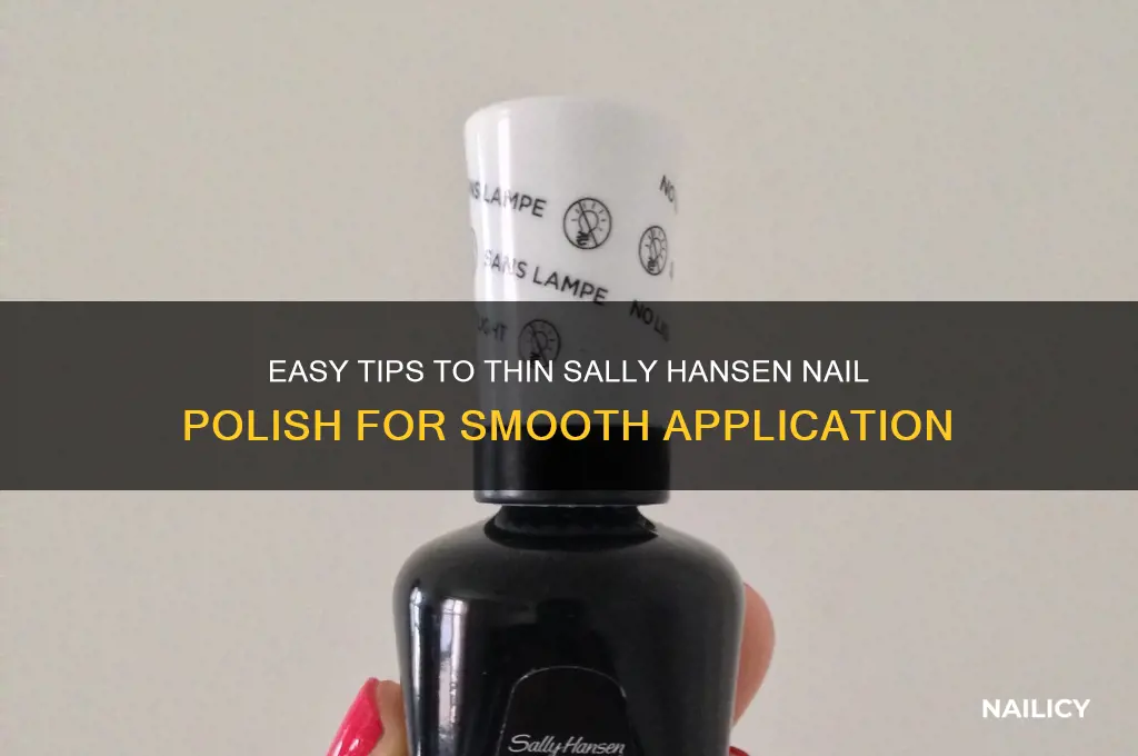 how do you thin sally hansen nail polish