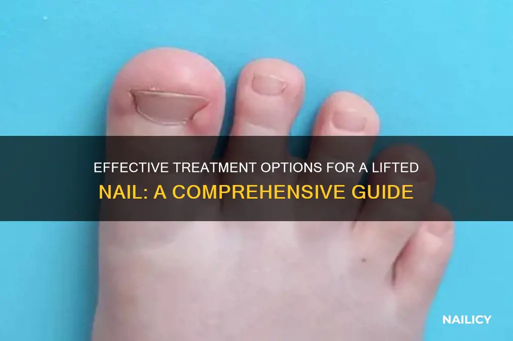 how do you treat a lifted nail