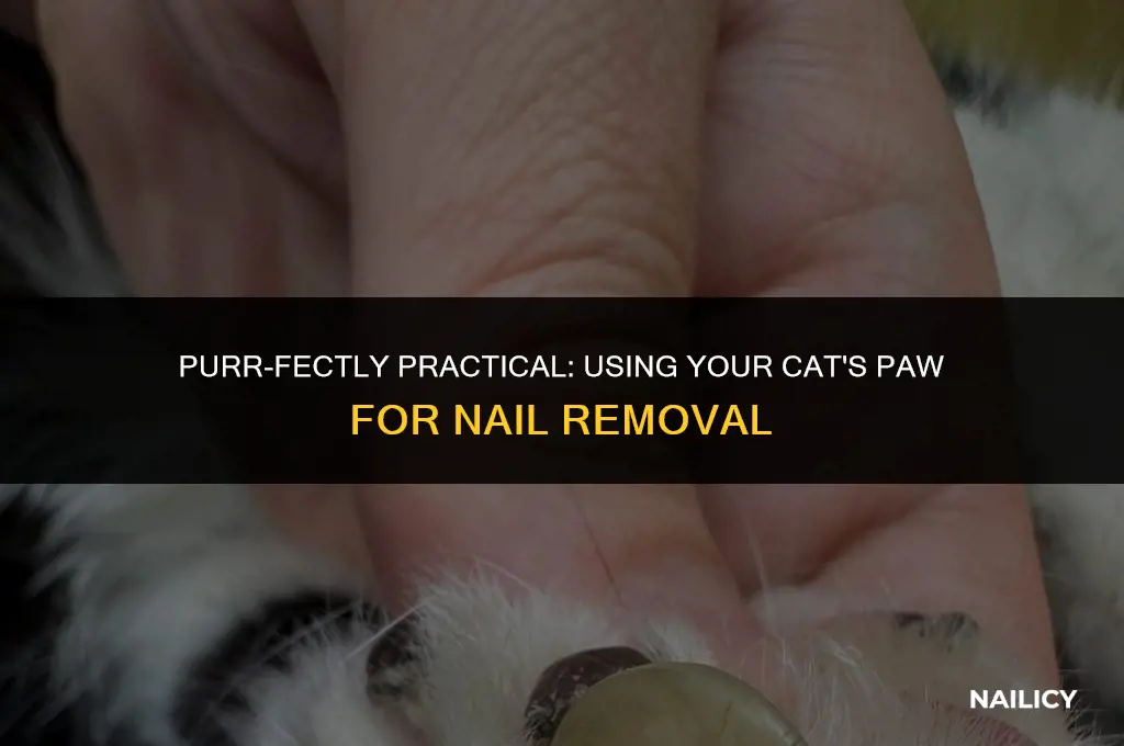 how do you use a cats paw for pulling nails