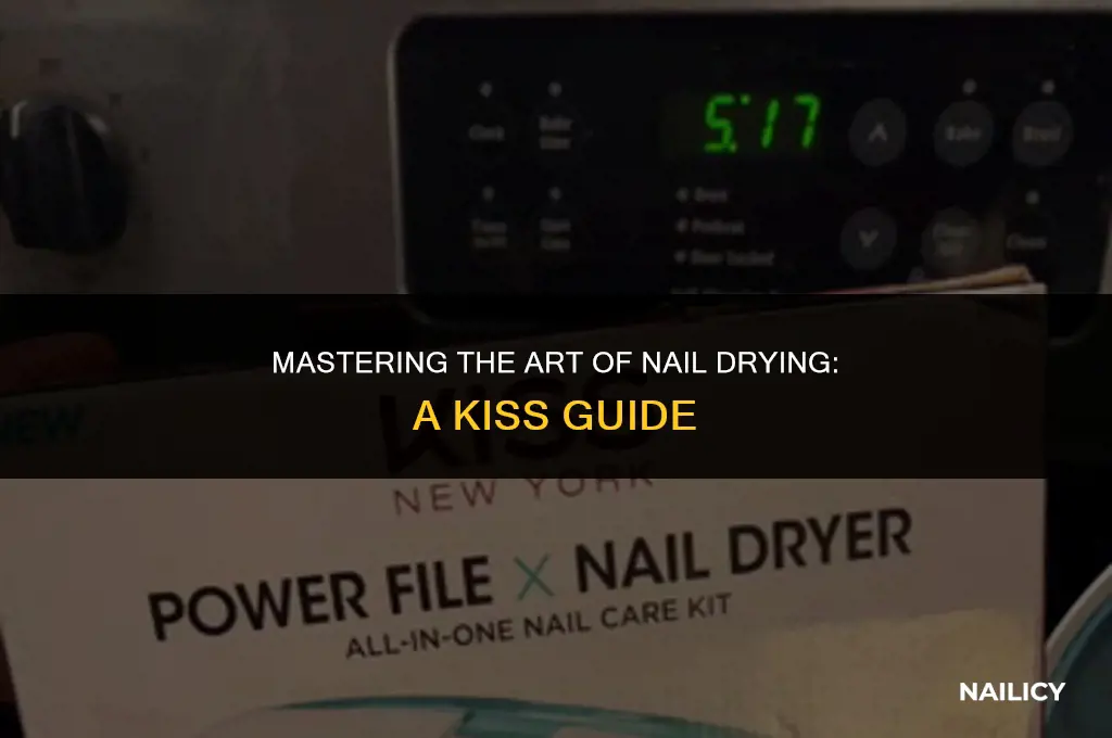 how do you use a kiss nail dryer