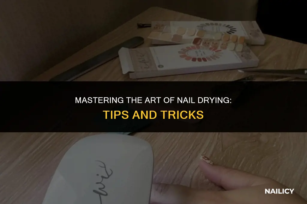 how do you use a nail dryer