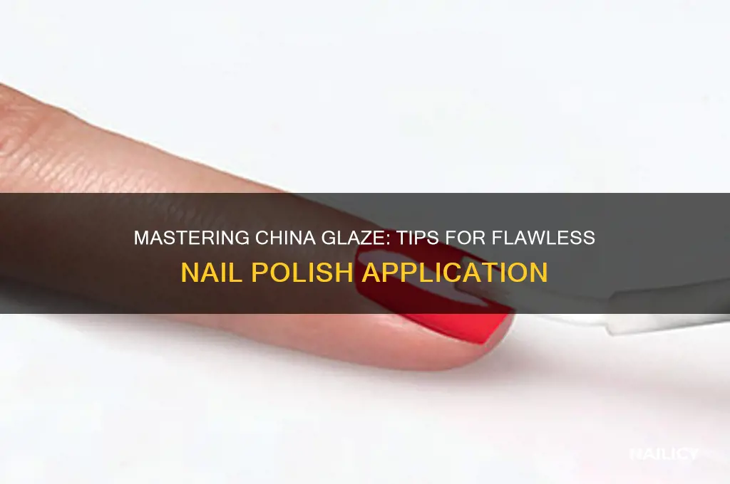 how do you use china glaze nail polish