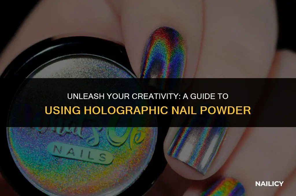 how do you use holographic nail powder