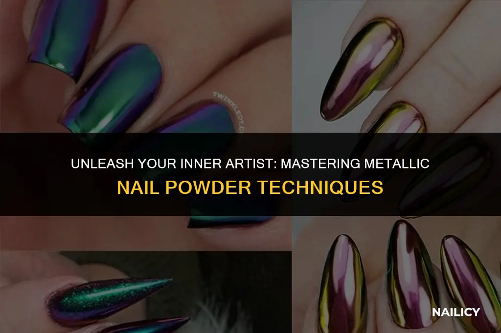 how do you use metallic nail powder