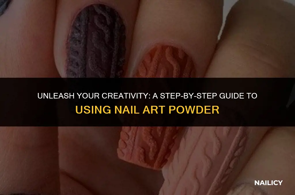 how do you use nail art powder