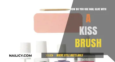 Mastering the Art of Nail Glue Application with a Kiss Brush