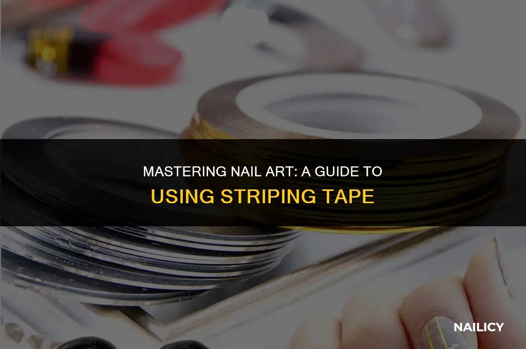 how do you use nail lstriping tape