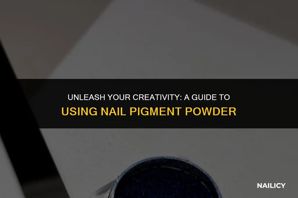 how do you use nail pigment powder
