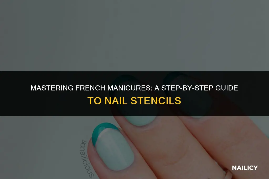 how do you use nail stencils for french manicure