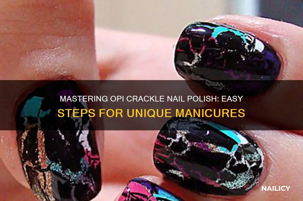 how do you use opi crackle nail polish