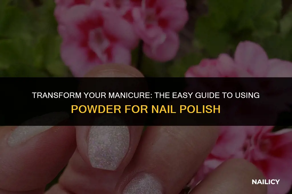 how do you use powder for nail polish