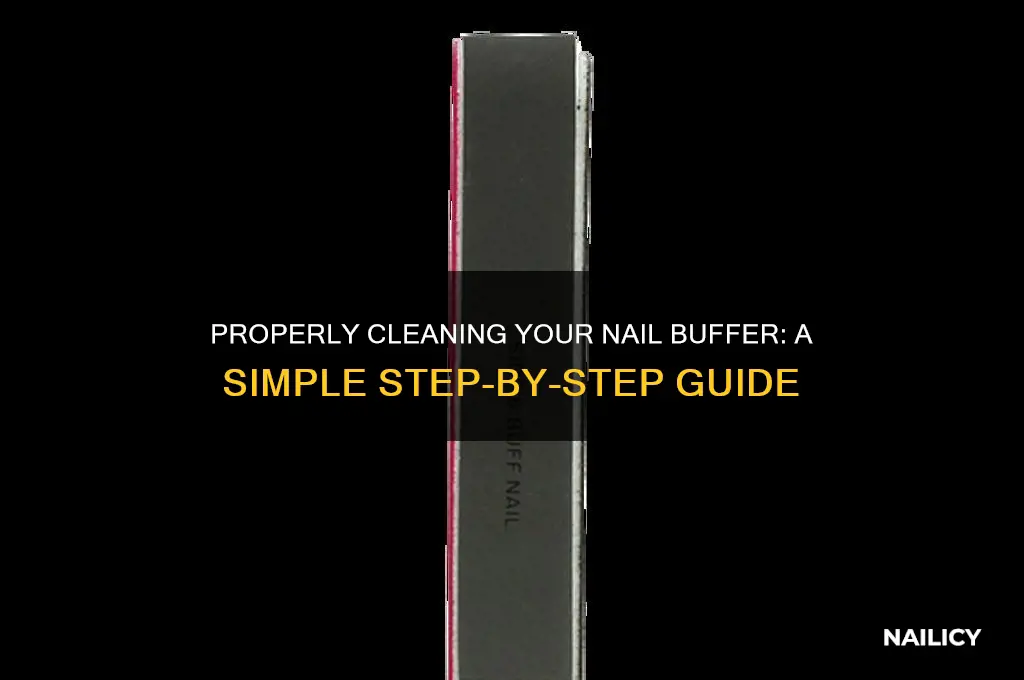 how do you wash a nail buffer