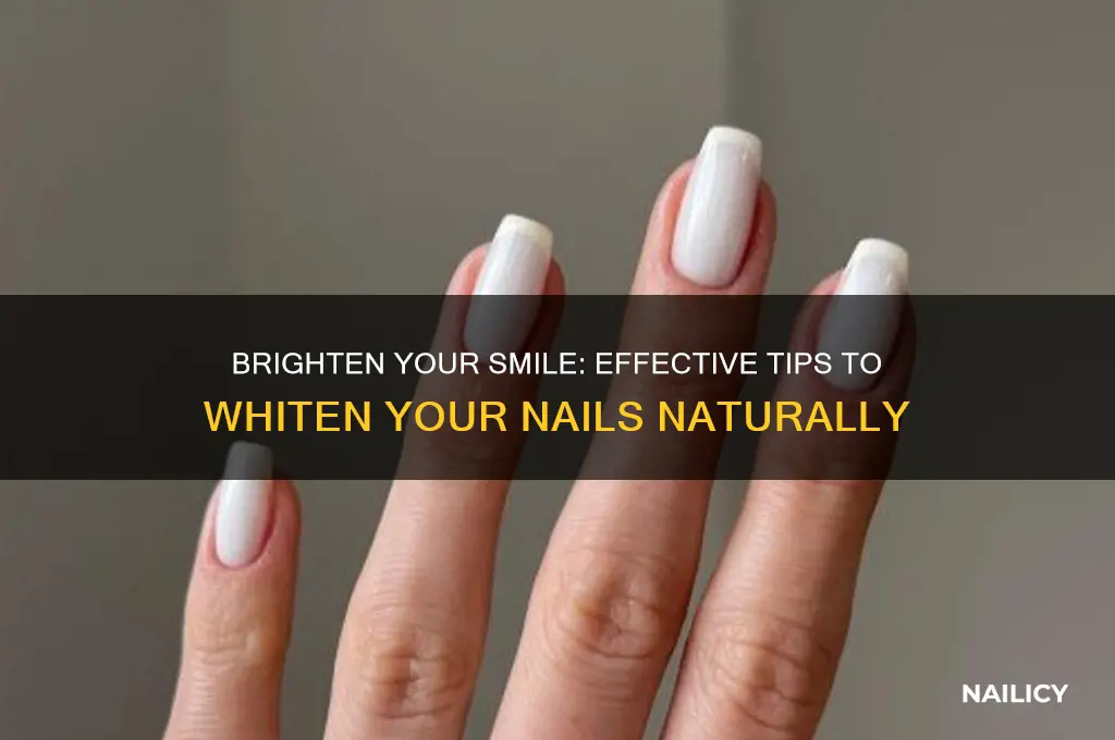 how do youwhiteen your nails