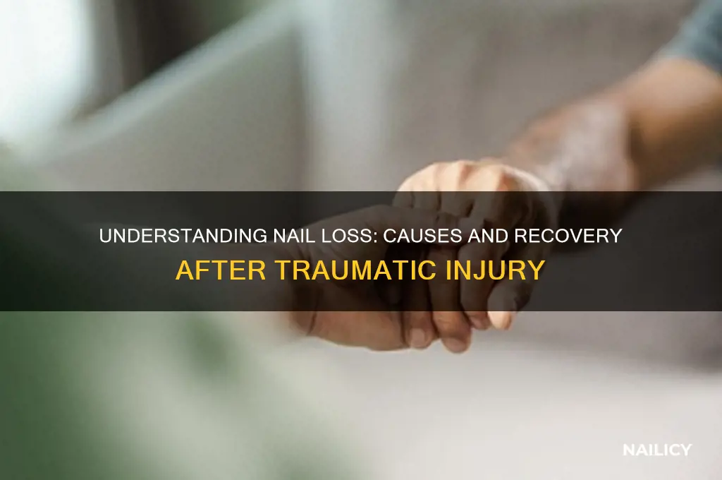 how does a nail fall off after injury