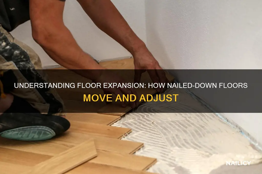 how does a nailed down floor expand