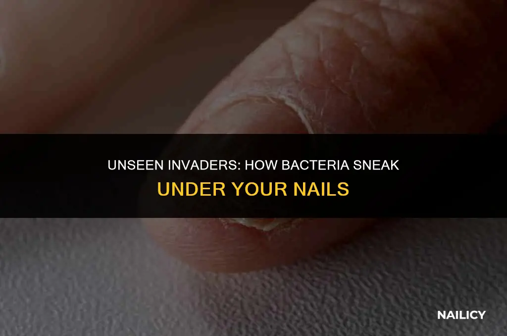 how does bacteria get under the nails