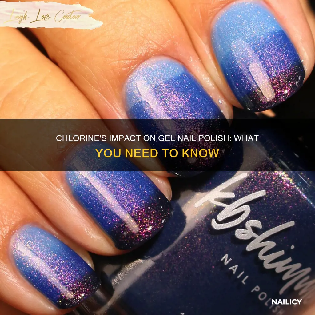 how does chlorine affect gel nail polish