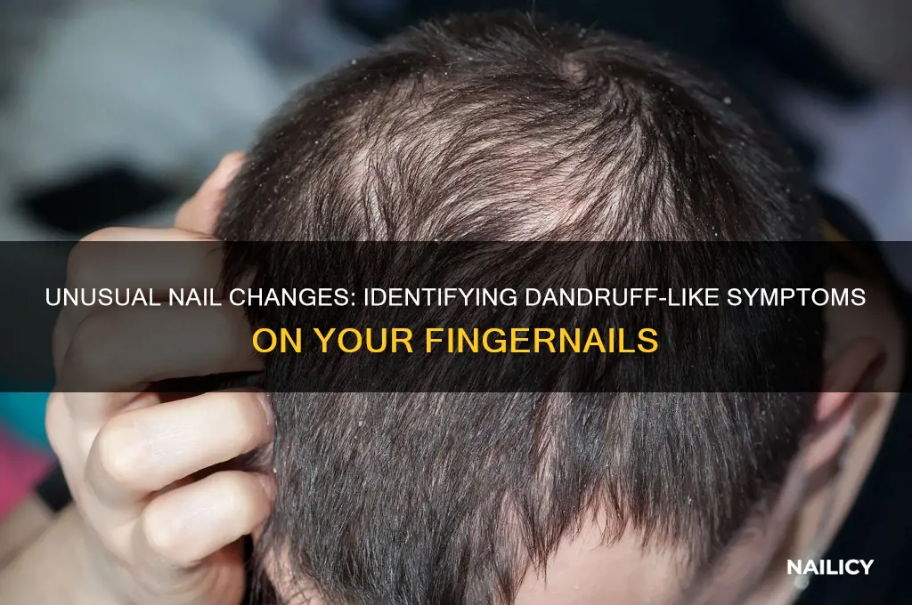 how does dandruff look like in your nails