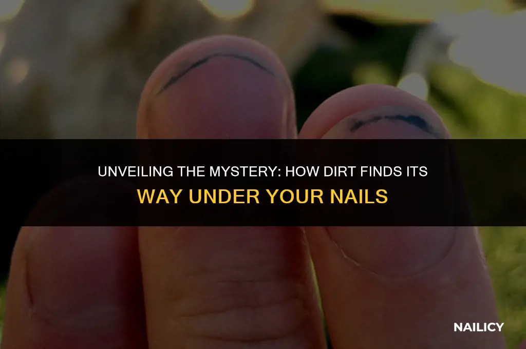 how does dirt get in your nails