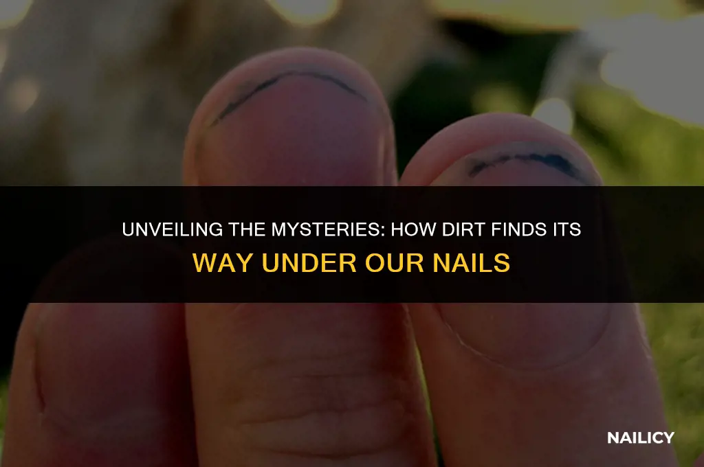 how does dirt get under nails