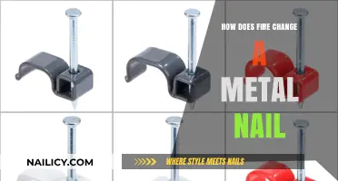 Fire's Impact: Transforming a Metal Nail's Structure and Properties