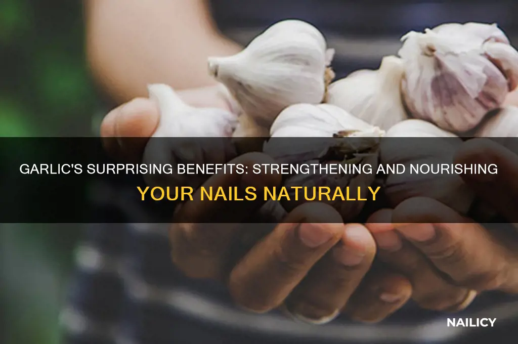 how does garlic helps nails